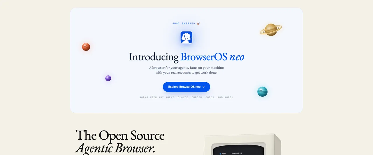 BrowserOS - 开源AI智能体浏览器